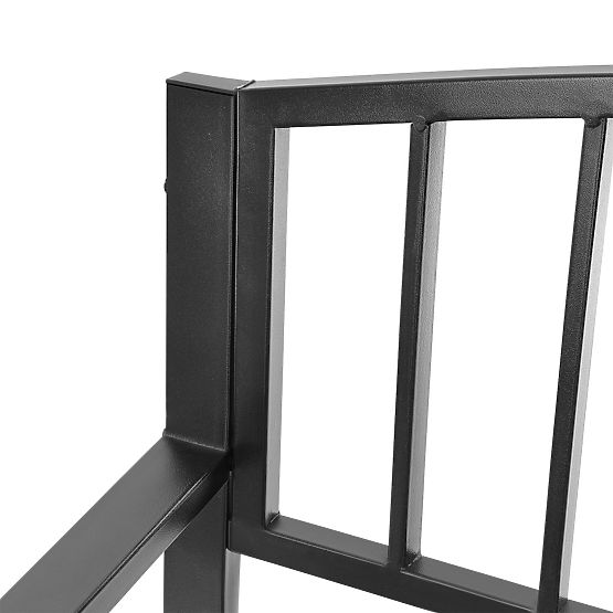 Vrtna klop s naslonom parkovna za teraso balkon kovinska konstrukcija