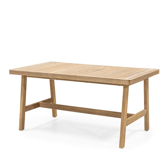 Vrtna kotna garnitura s mizo Castello, pletenje, akacijev les FSC, videz tika, bež