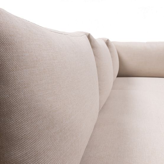 Vrtna kotna sedežna garnitura s stolom Borgo, akacijev les FSC, videz tika, bež