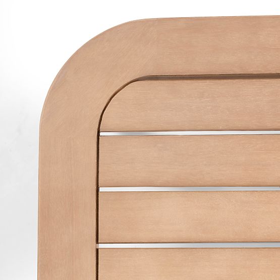 Vrtna kotna sedežna garnitura s stolom Mortlake, evkaliptov les FSC, videz tika, svetlo bežna