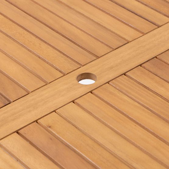 Vrtna miza Familis, 160 cm, videz tikovine, evkaliptov les FSC