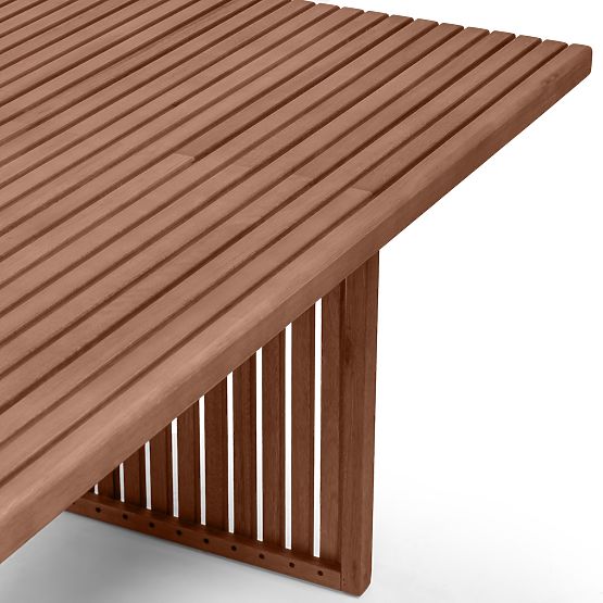 Vrtna miza Familis ll, 240 cm, evkaliptov les FSC, temno rjava