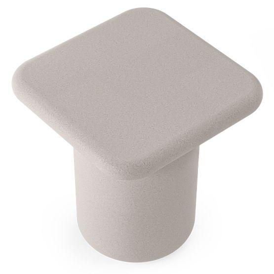 Vrtna miza Vibonis 42 cm, kvadratna, cementna, svetlo bež