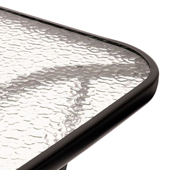 Vrtna steklena miza Wave 140x80cm terasa balkon