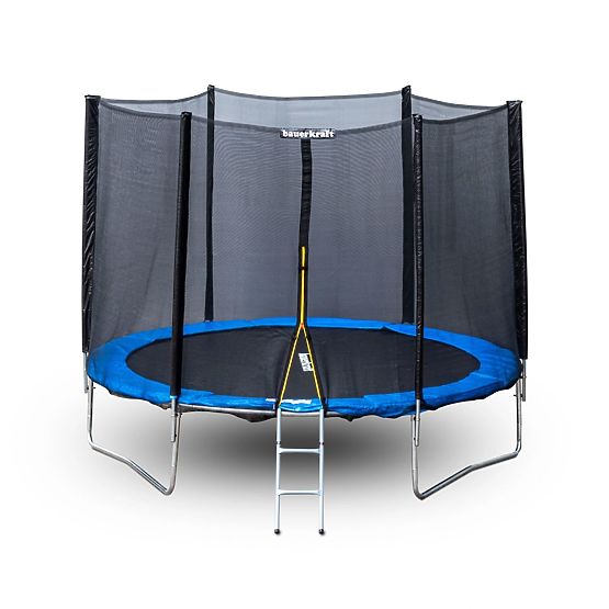 Vrtna trampolina s zunanjo mrežo premera 10 ft 304-312 cm + lestev