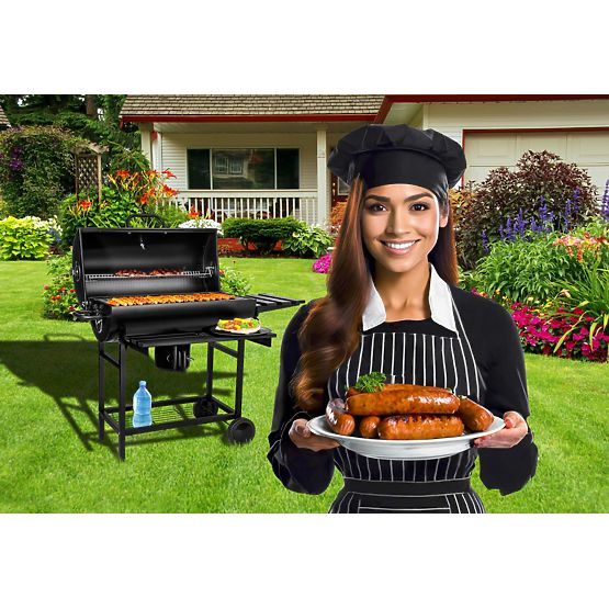 Vrtni kotni žar 2 rešetki pepelnik BAREL