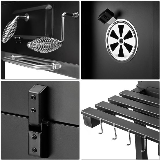 Vrtni kotni žar VULCAN z litoželezno rešetko