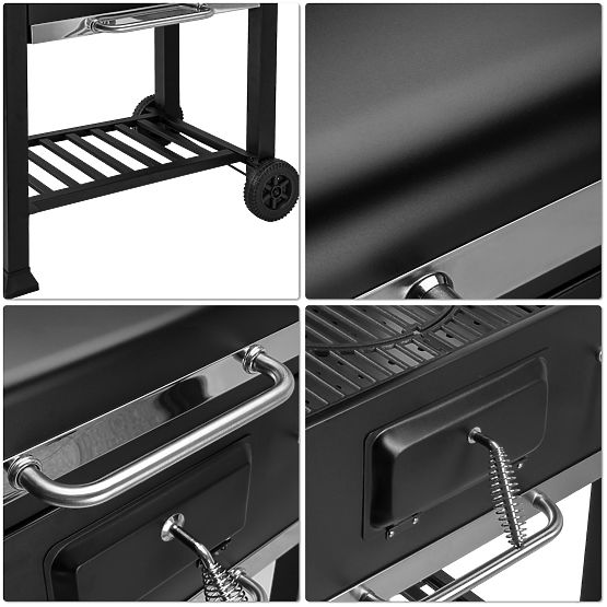 Vrtni kotni žar VULCAN z litoželezno rešetko