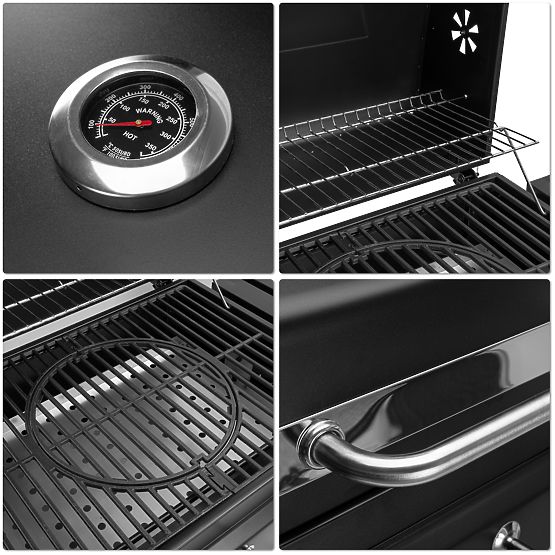 Vrtni kotni žar VULCAN z litoželezno rešetko