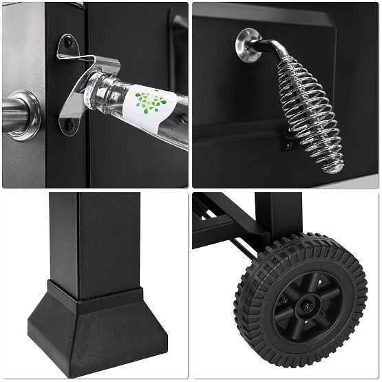 Vrtni kotni žar VULCAN z litoželezno rešetko