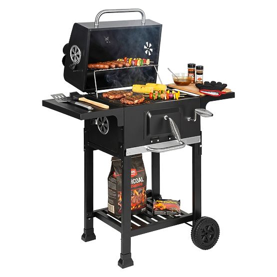 Vrtni kotni žar z litoželezno rešetko FERRO