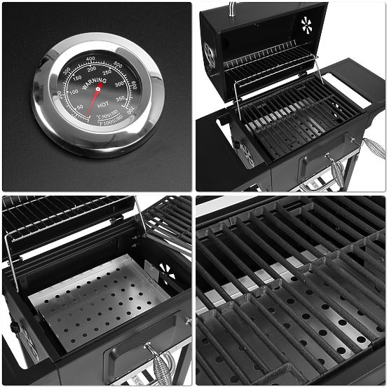 Vrtni kotni žar z litoželezno rešetko FERRO