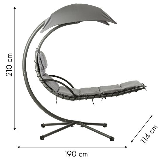 Vrtni ležalnik gugalnik viseči stol viseča košara ModernHome