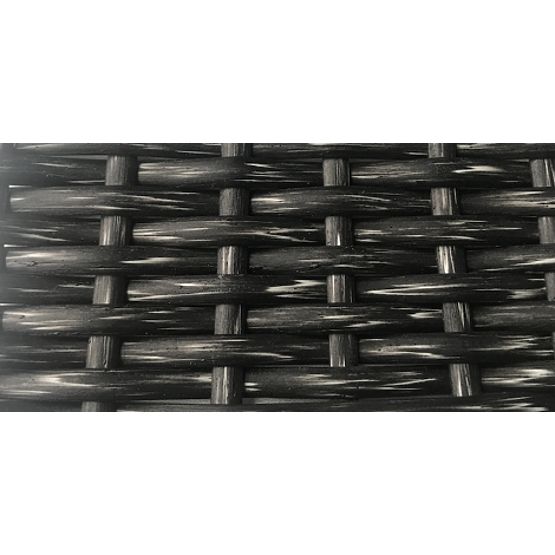 Vrtni ležalnik iz tehnoratana + miza TWIST siva