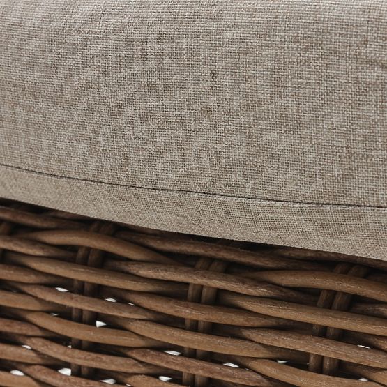 Vrtni ležalnik Sandy nastavljiv, tehnoratan, bež