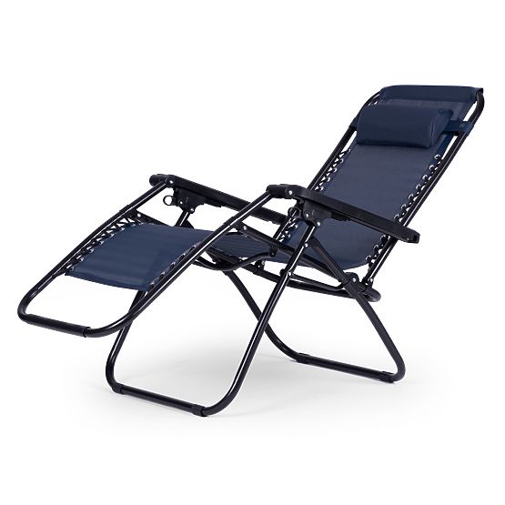 Vrtni ležalnik stol z nastavljivim naslonjalom ZERO GRAVITY ModernHome - moder