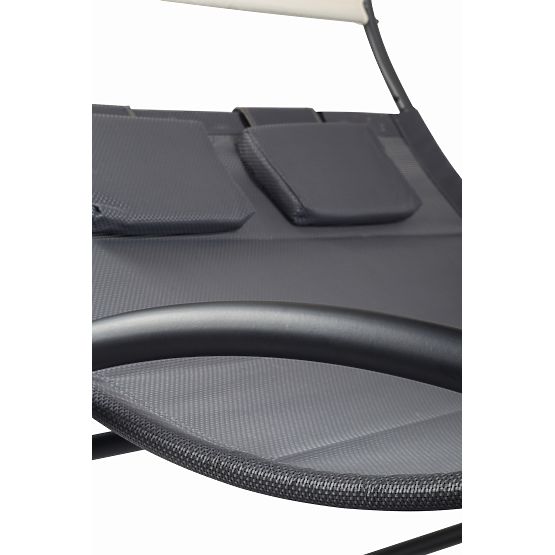 Vrtni ležalnik z baldahinom gugalnica