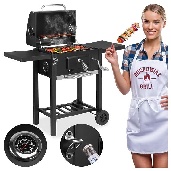 Vrtni ogleni žar CARBON črn