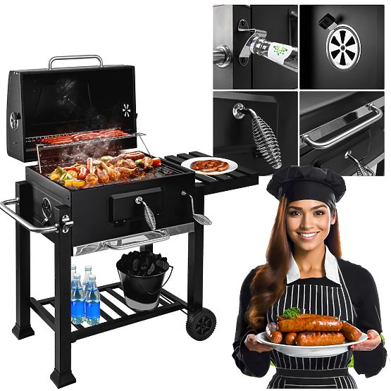 Vrtni ogleni žar s pokrovom MEJOR