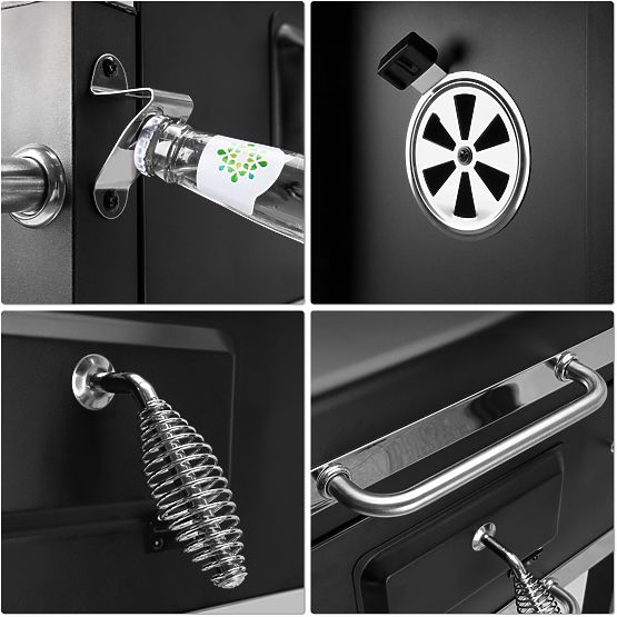 Vrtni ogleni žar s pokrovom MEJOR