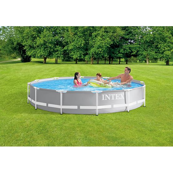 Vrtni okrogli bazen s kovinskim okvirjem 366 cm INTEX 26710