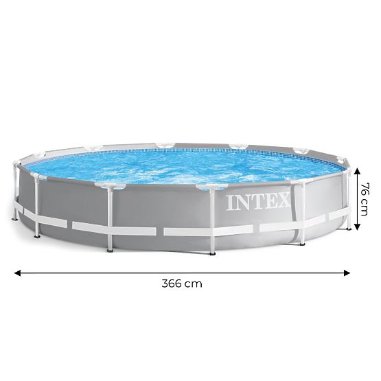 Vrtni okrogli bazen s kovinskim okvirjem 366 cm INTEX 26710