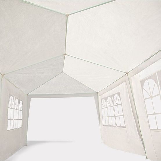 Vrtni paviljon 3x6 m 6 sten bel MultiGarden