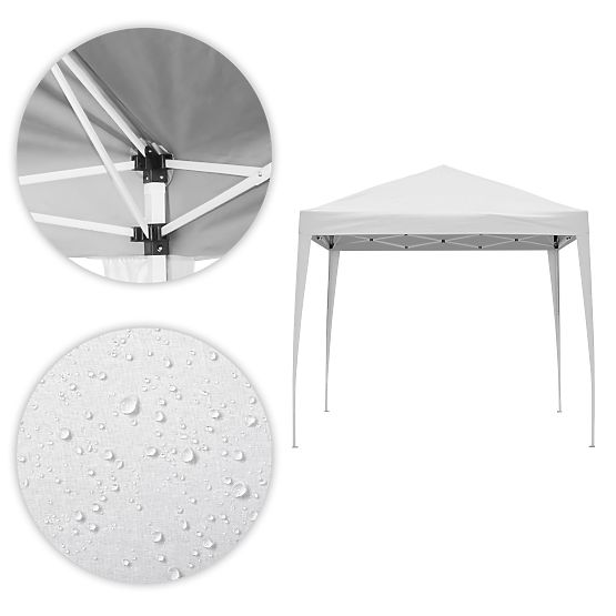 Vrtni paviljonski šotor 3x3 m z avtomatsko zložljivo streho za vrt na teraso MultiGarden