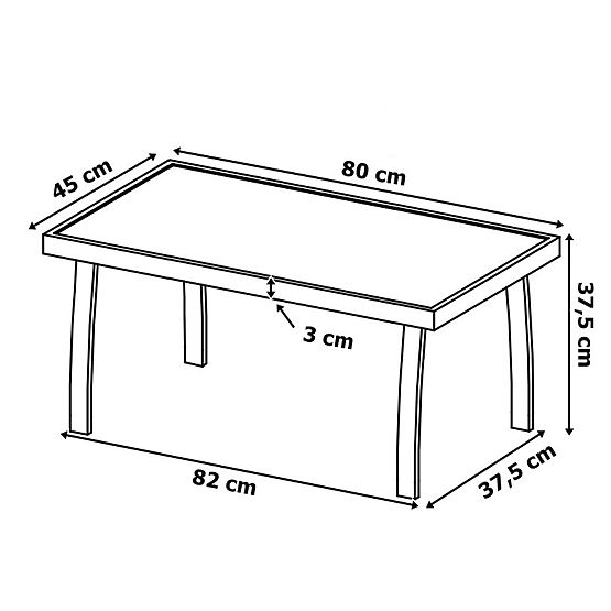 Vrtni pohištveni set GRACIOSA BLACK