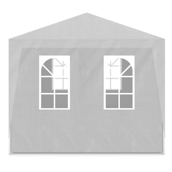 Vrtni prodajni šotor paviljon 3x9 m 8 sten bel MultiGarden