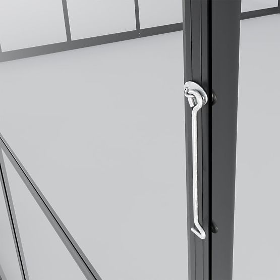 Vrtni rastlinjak ProGlass Classic Compact 7,7 m² z osnovo, kaljeno steklo 4 mm, aluminij