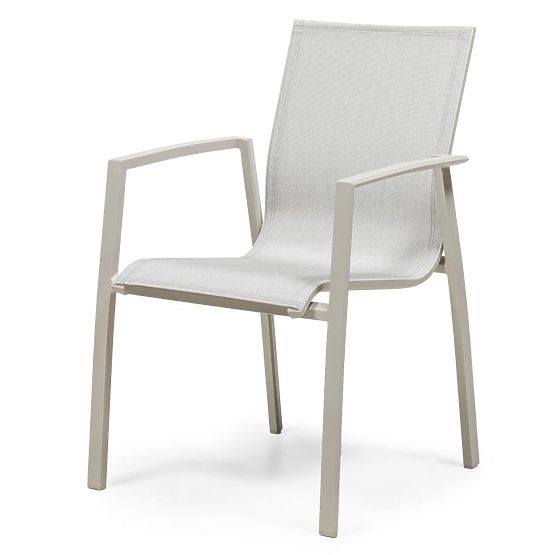 Vrtni set Canelli, raztegljiva miza 175-234 cm + 6 stolov, aluminij, svetlo bež