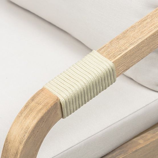 Vrtni set Castello, raztegljiva miza 200-295 cm + 10 stolov s pletenjem, akacijev les FSC