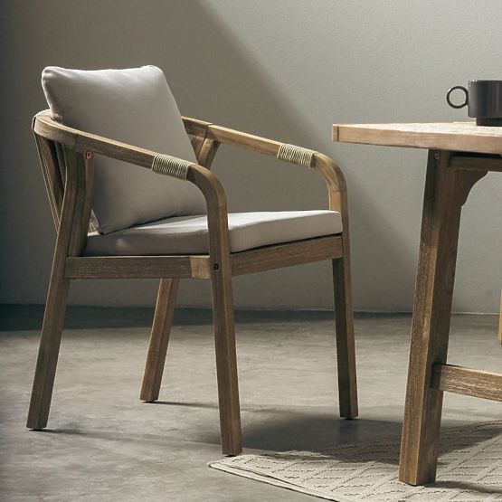 Vrtni set Castello, raztegljiva miza 200-295 cm + 8 stolov s pletenjem, akacijev les FSC