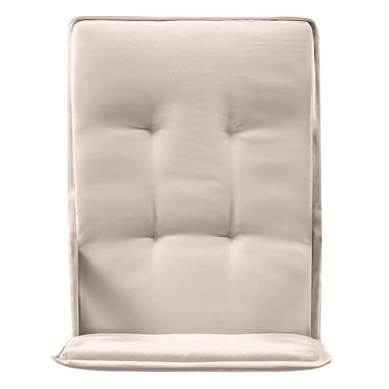 Vrtni set Familis miza 160 cm + 4 stoli s prilagodljivimi naslonjali in svetlo sivimi blazinami