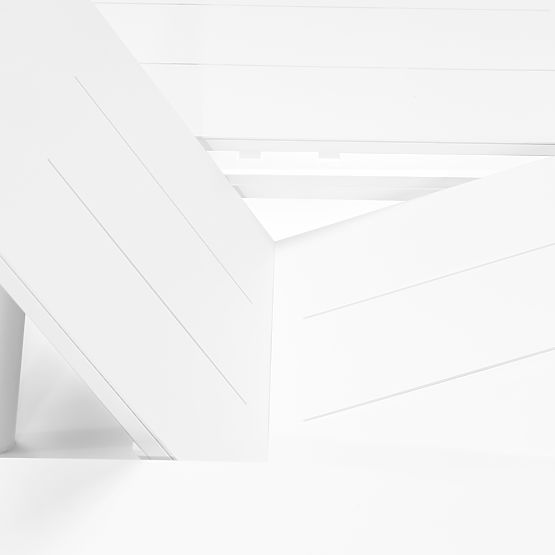 Vrtni set Marinelli, raztegljiva miza 230-300 cm + 6 stolov, aluminij, bela