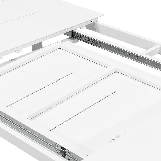 Vrtni set Marinelli, raztegljiva miza 230-300 cm + 8 stolov, aluminij, bela
