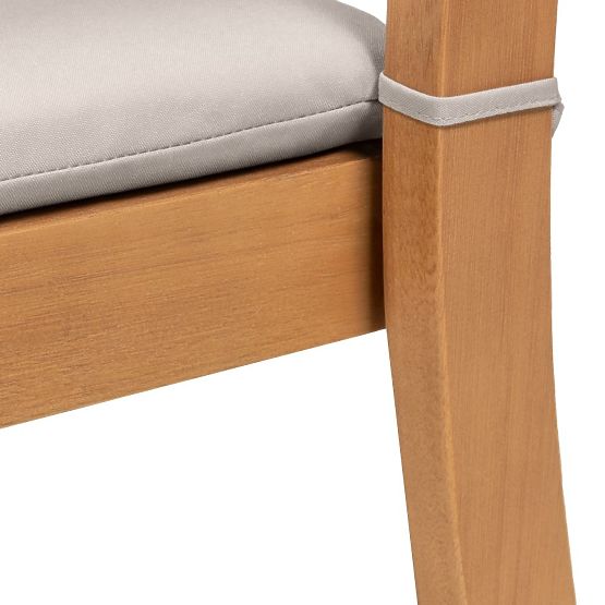 Vrtni stol Familis ll evkaliptov les FSC, videz tika, svetlo siva