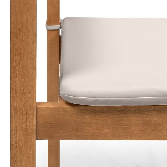 Vrtni stol Familis ll evkaliptov les FSC, videz tika, svetlo siva