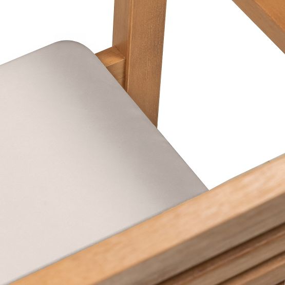 Vrtni stol Familis ll evkaliptov les FSC, videz tika, svetlo siva