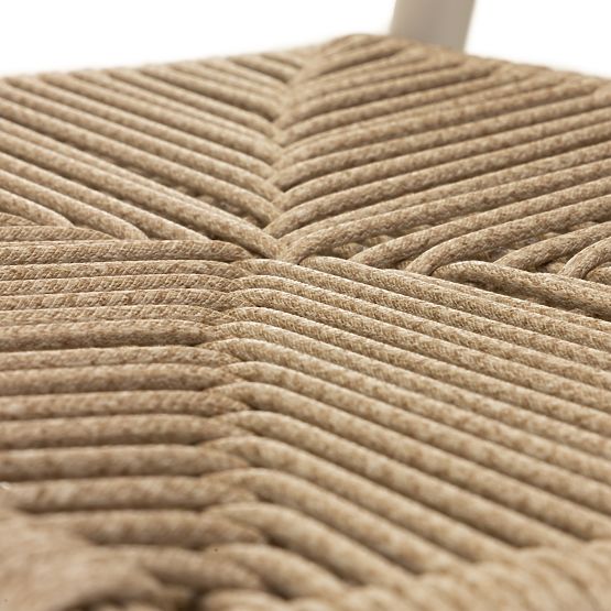 Vrtni stol Piretto, tehnoratan, aluminij, svetlo bež/svetlo rjava