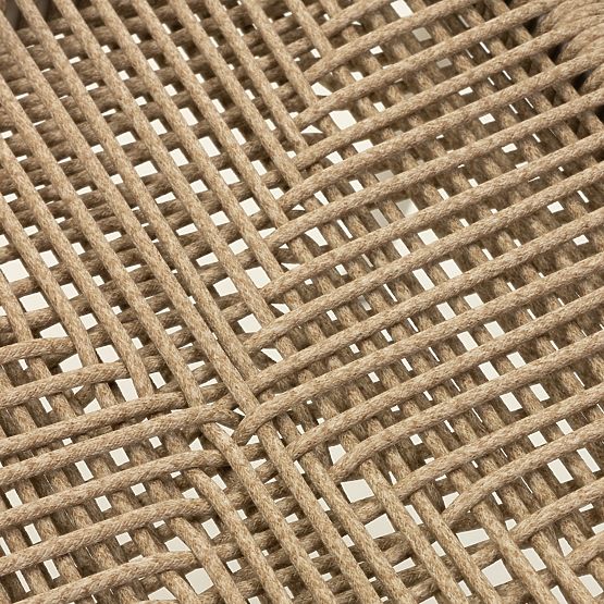 Vrtni stol Piretto, tehnoratan, aluminij, svetlo bež/svetlo rjava