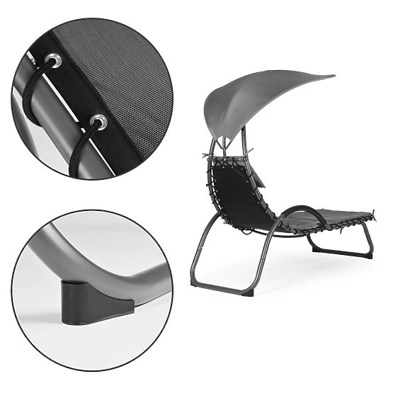 Vrtno ležalnik z veliko ovalno streho ModernHome