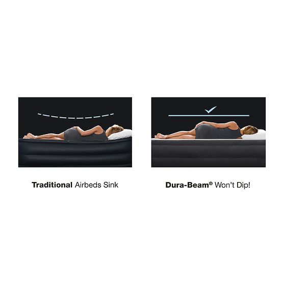 Vzmetnica postelja 236x152cm s črpalko za 2 osebi DELUXE 64448ND