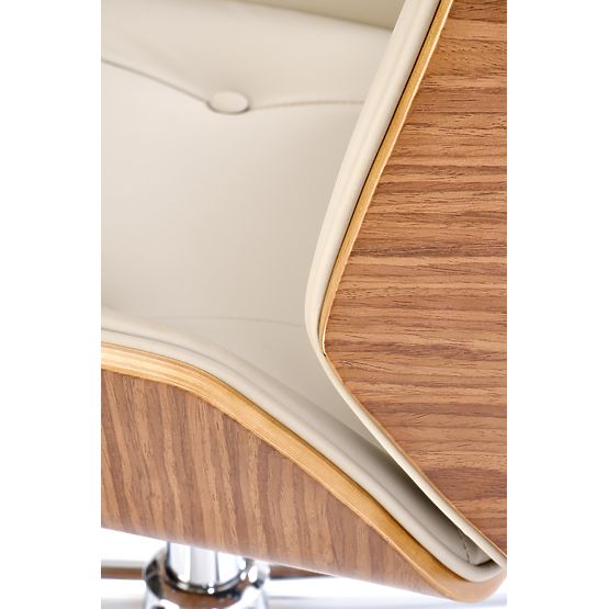 WEBSTER pisarniški stol oreh/bež