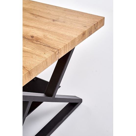 XENA PRAVOKOTNA miza črna / naravna