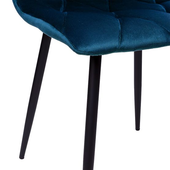 Žametni oblazinjeni stol Madison moder Velvet