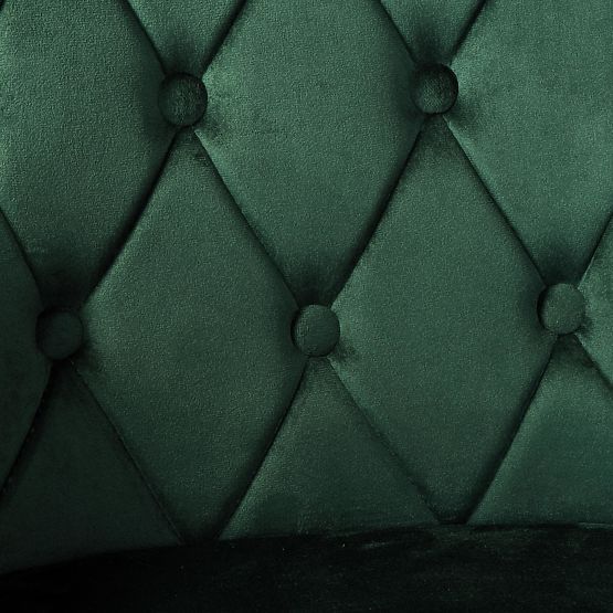 Žametni stol ATLANTA VELVET temno zelena