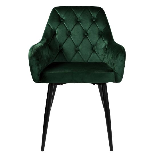 Žametni stol ATLANTA VELVET temno zelena