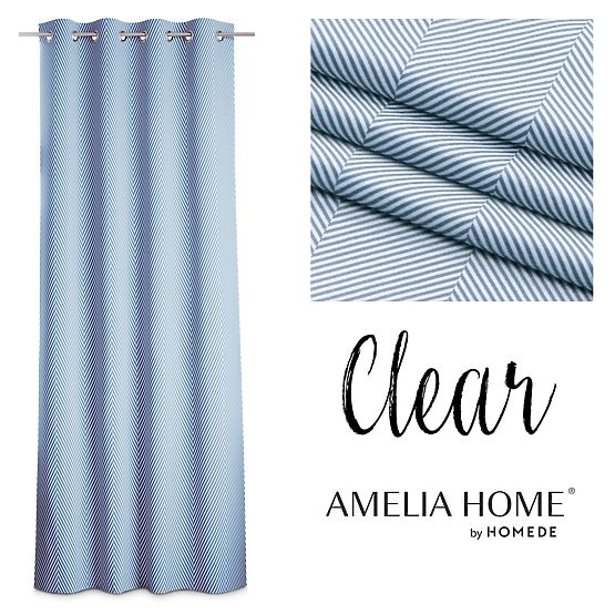 Zaves CLEAR temno modra barva tiskani motiv boho stil klasičen srebrne kovinske obročke